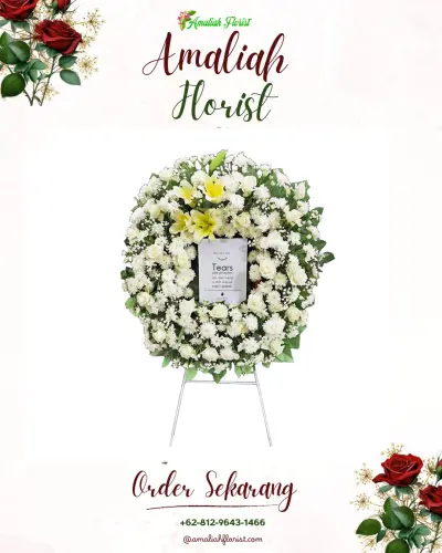Krans Bunga Duka Cita di Limbangan Wetan