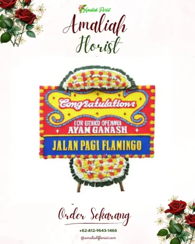 Bunga Papan Congratulation di Limbangan Wetan